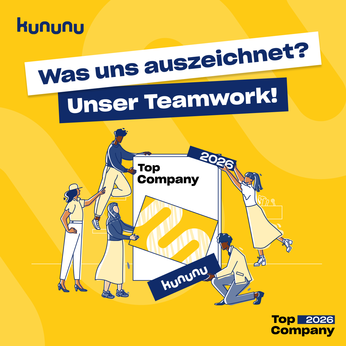 Wieder Top Company 2026 – gemeinsam stark als Team