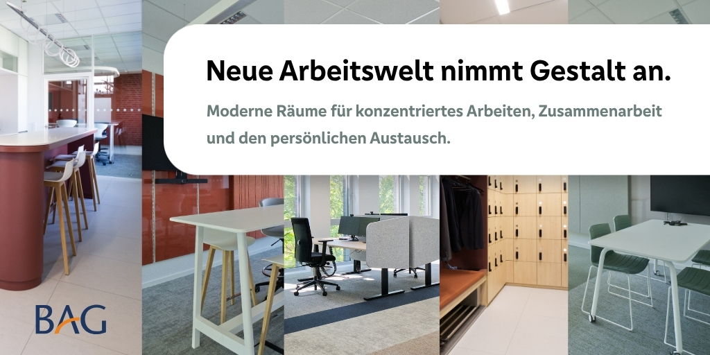 Moderne Arbeitsbereiche werden sichtbar
