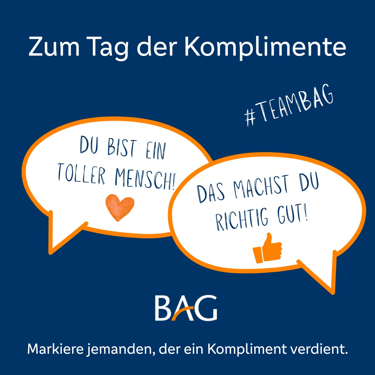 Tag der Komplimente bei der BAG – Wertschätzung, Feedback und Teamkultur