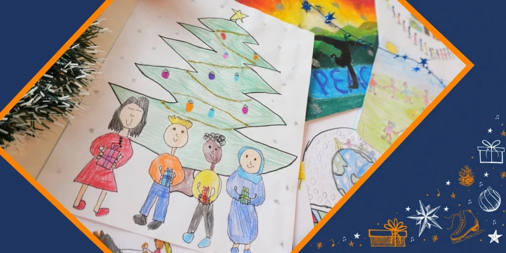 BAG Malwettbewerb 2025: 3. Platz – Unser Gruß zum 2. Advent