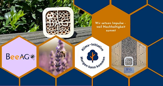 Ein Zuhause für Wildbienen. Unser Zeichen für Nachhaltigkeit.