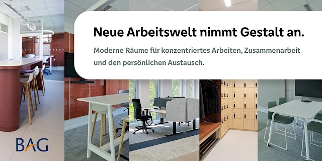 Moderne Arbeitsbereiche werden sichtbar