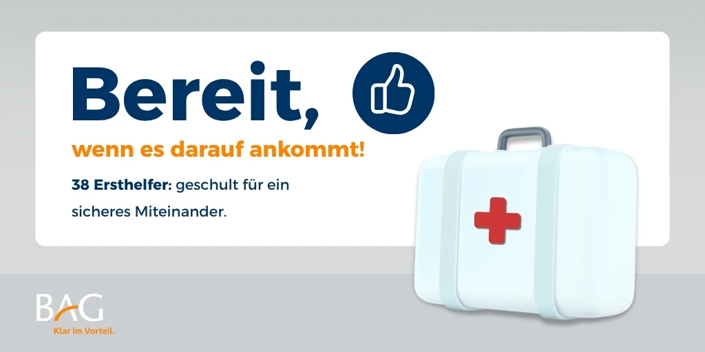 Ersthelferschulung bei der BAG: Im Ernstfall zählt jede Minute