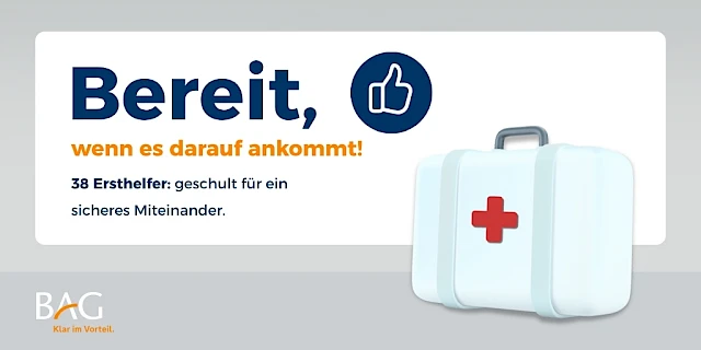 Ersthelferschulung bei der BAG: Im Ernstfall zählt jede Minute
