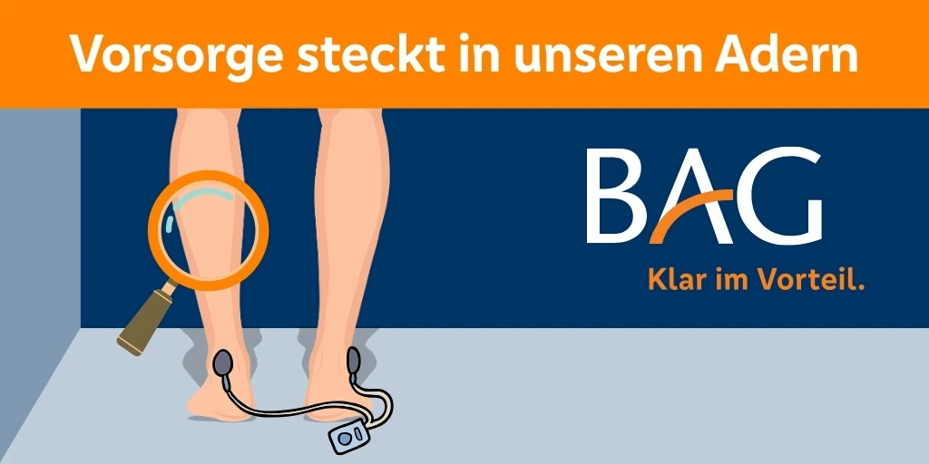 Venenfunktionstest bei der BAG: Gesundheitsvorsorge beginnt mit Früherkennung