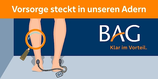 Venenfunktionstest bei der BAG: Gesundheitsvorsorge beginnt mit Früherkennung