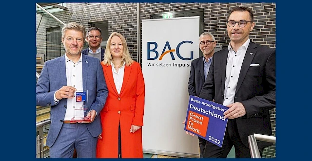 Zum zweiten Mal: Die BAG ist ein „Great Place to work“.